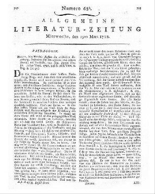 Hensel, Johann Daniel: System der weiblichen Erziehung. - Halle : Hendel Th. 1. - 1787