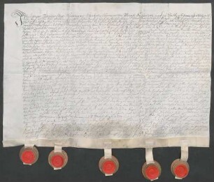 Instrumentum cautionis Johann Friedrich Hugo von Dalbergs.