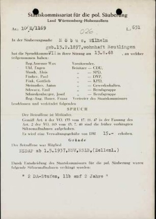 Möbus, Wilhelm