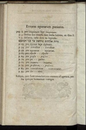 Errores operarum potiores.