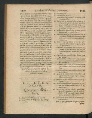 Titulus XXXVII. Communi dividundo.