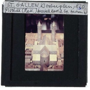 Architekturmodell,St. Gallen, Kloster : Klosterplan