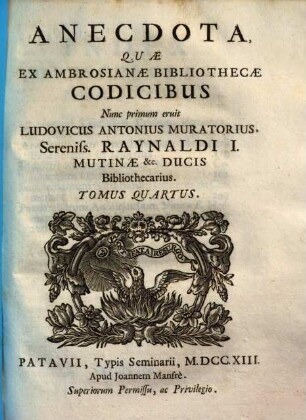 Anecdota, quae ex Ambrosianae bibliothecae codicibus nunc primum eruit .... 4