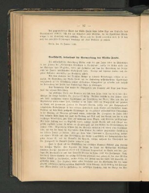 Denkschrift, betreffend die Verwendung des Afrika-Fonds.