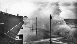 Sturmflut auf Borkum/Nordsee