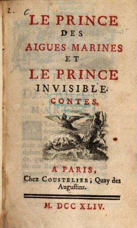 Le Prince des Aigues Marines et le Prince invisible : Contes