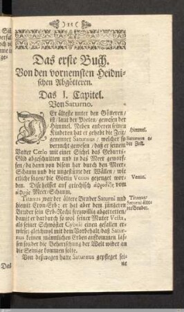 Das erste Buch. Von den vornemsten heidnischen Abgöttern.