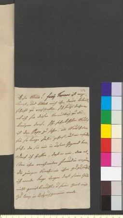 Brief von Egloffstein, Caroline Freifrau von und zu geb. Aufseß an Goethe, Johann Wolfgang von