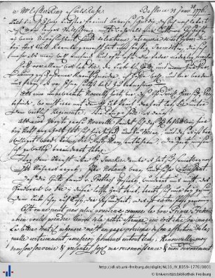 Nachlass F. D. Ring (NL 10/IV B 359-1776) : Briefwechsel Mechel - Ring