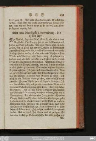 Vier und dreyßigste Unterredung, den 25sten April.