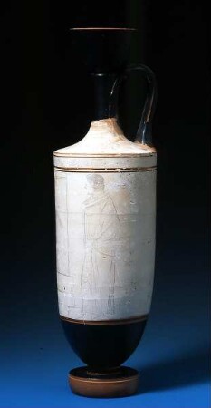Lekythos (Abschied am Grab)