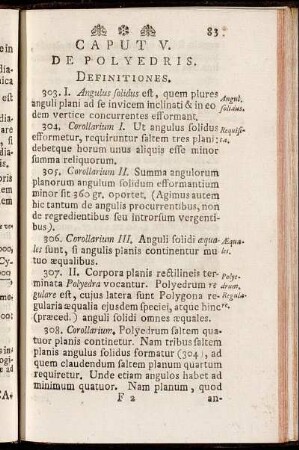 Caput V. De Polyedris. Definitiones.