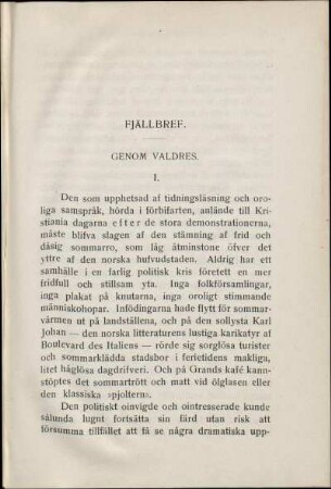 Genom Valdres.