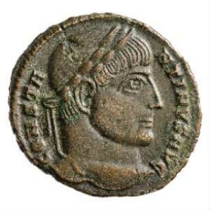 Münze, Follis, Aes 3, 320 - 321 n. Chr.