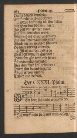 Der CXXXI. - CXL. Psalm.