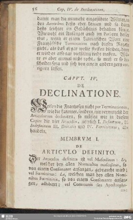 Caput. IV. De Declinatione