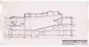 Chemische Institute der Universität Köln: Hörsäle Schnitt B, 1:100