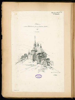 Pirschhaus Monatskonkurrenz November 1890: Perspektivische Ansicht