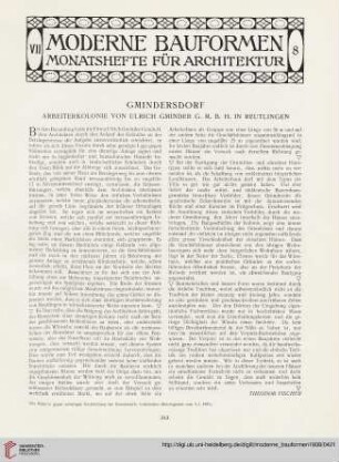 7: Gmindersdorf : Arbeitskolonie von Ulrich Gminder G. M. B. H. in Reutlingen