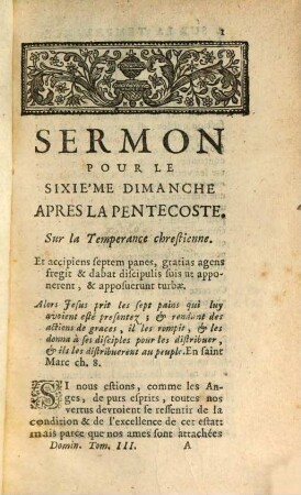 Sermons Du Pere Bourdalouë, de la Compagnie de Jesus. Pour Les Dimanches, 3