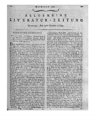 American Philosophical Society: Transactions of the American Philosophical Society : held at Philadelphia for promoting useful knowledge. - Philadelphia, Pa. : Aitken Vol. 2. 1786
