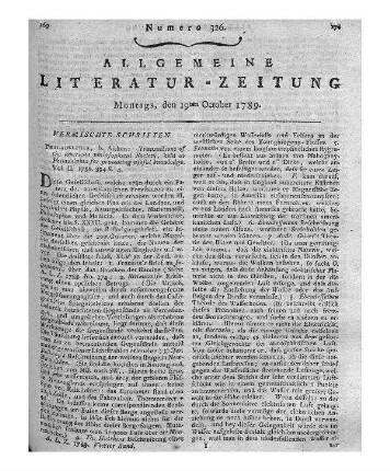 American Philosophical Society: Transactions of the American Philosophical Society : held at Philadelphia for promoting useful knowledge. - Philadelphia, Pa. : Aitken Vol. 2. 1786
