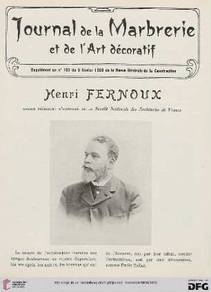 5: Henri Fernoux : ancien président d'honneur de la Société Nationale des Architectes de France