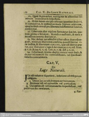 Cap. V. De Lege Naturali