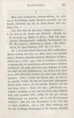 315-332 [Rezension] Ulenberg, Kaspar, Trostbuch für Kranke und Sterbende