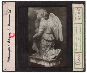 Michelangelo: Bologna, San Domenico, Marmorschrein des Hl. Dominikus, Leuchterengel
