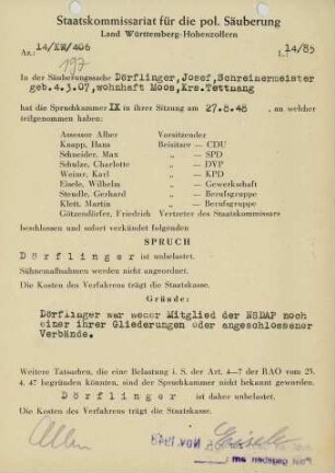 Dörflinger, Josef