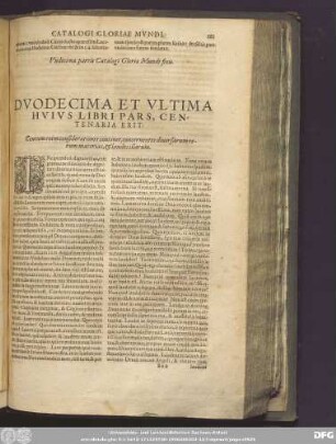 Duodecima Et Ultima Huius Libri Pars ...