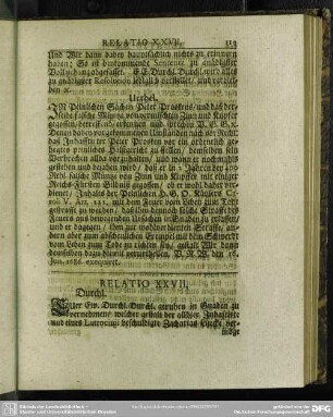 Relatio XXVII