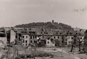 Karlsruhe - 1930er und 1940er Jahre. Durlach - Zerstörungsfoto