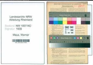 Entnazifizierung Werner Maus , geb. 28.11.1907 (Kaufmann)