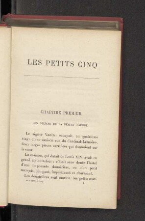 LES PETITS CINQ
