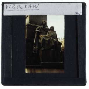 Krakau, Adam-Mickiewicz-Denkmal : Allegorie der Lehre