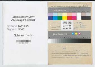 Entnazifizierung Franz Schwarz , geb. 05.10.1891 ()