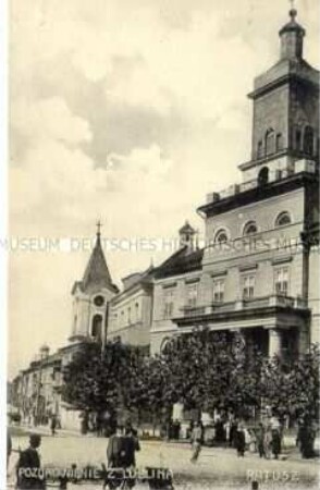 Ansicht des Rathauses in der russisch-polnischen Stadt Lublin