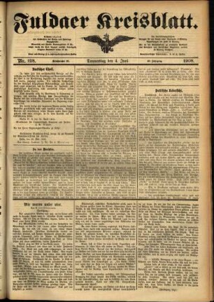 Ausgabe vom Donnerstag, den 04. Juni 1908.