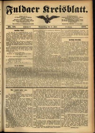 Ausgabe vom Donnerstag, den 04. Juni 1908.