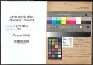 Entnazifizierung Maria Caspar , geb. 12.08.1902 ()