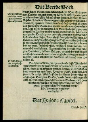Dat Drüdde Capitel.