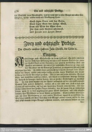 Zwey und achtzigste Predigt