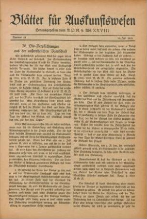 21.1818: Blätter für Auskunftswesen