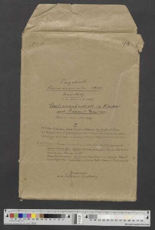 Band 48: Sommersemester 1909 (Dr. med u. phil., a. o. Professor in Heidelberg)
