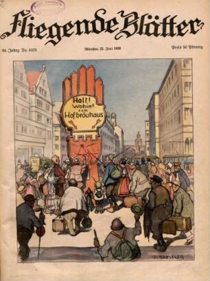 "Halt! Wohin? Zum Hofbräuhaus"