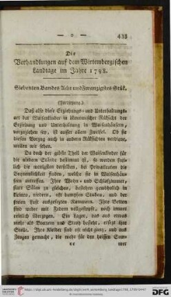 Siebenten Bandes Acht und Zwanzigstes Stuek.