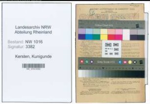 Entnazifizierung Kunigunde Kersten , geb. 29.04.1906 ()