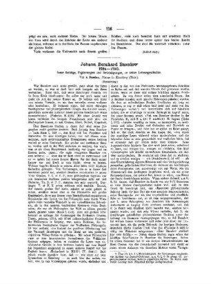 Johann Bernhard Basedow 1724-1790 : (Fortsetzung)